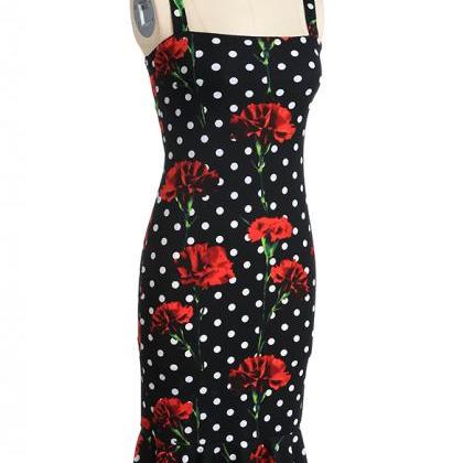 Elegant Slim Fishtail Vintage Style Dress