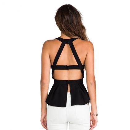 Stylish Cut Out Back Top