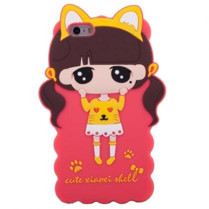 3d Style Cartoon Cute Xiaoxi Pattern Silicone Case..
