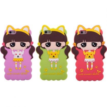 3d Style Cartoon Cute Xiaoxi Pattern Silicone Case..