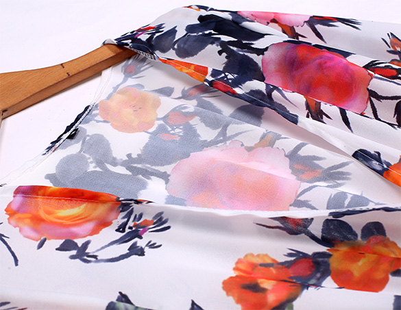 V-neck Printed Floral Jumpsuit Lotus Sleeve Rompers