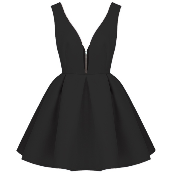 Retro Slim V-Neck Backless Sleeveless Evening Vest Dress on Luulla